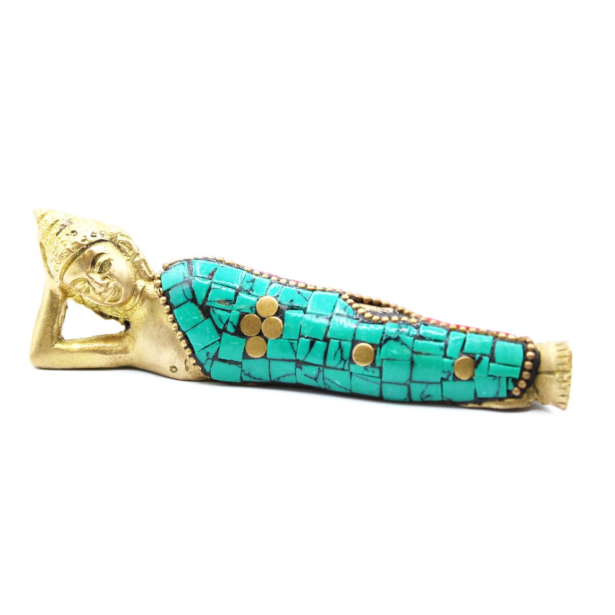 Brass Buddha Figure – Lying Down, 10cm