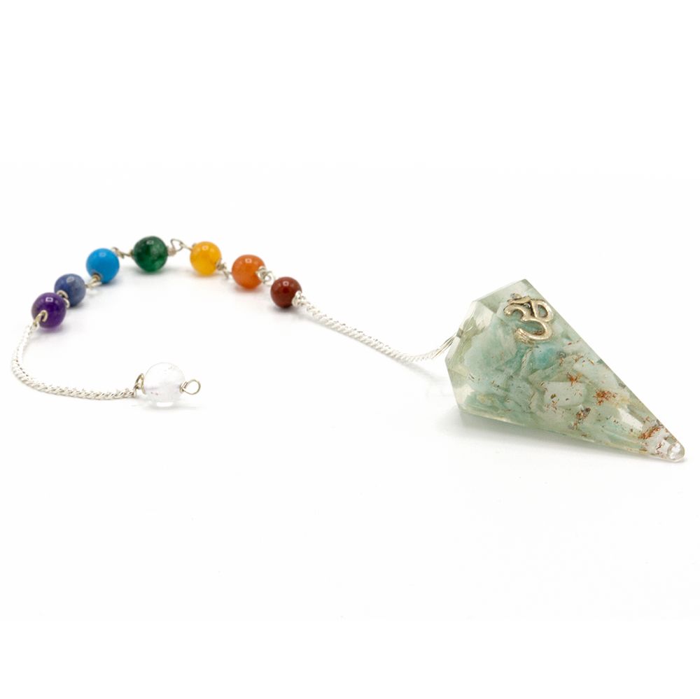 Orgonite Power Chakra Pendulum – Om