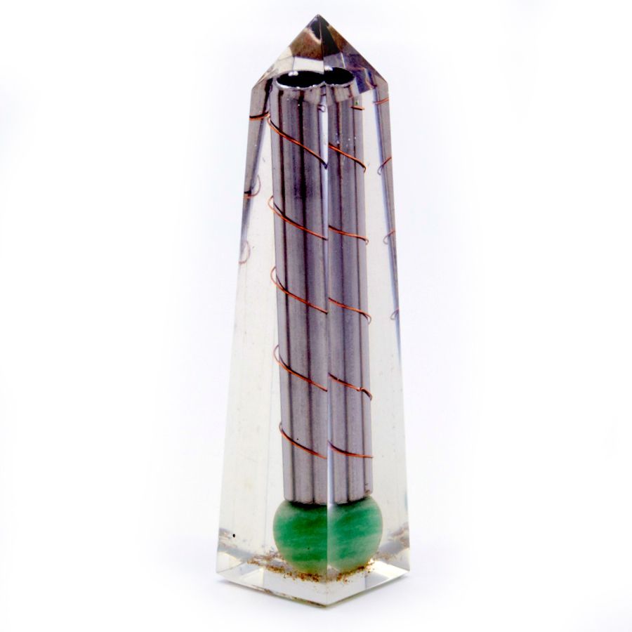 Orgonite Obelisk – Green Aventurine, 110x30mm