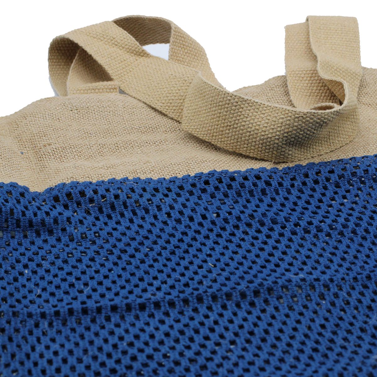 Soft Jute & Cotton Mesh Bag – Denim