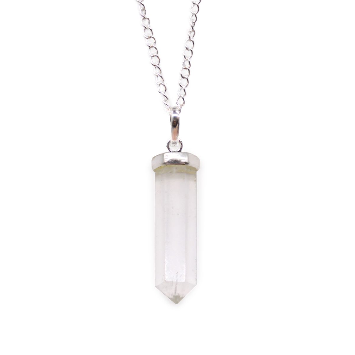 Gemstone Classic Point Pendant – Rock Quartz