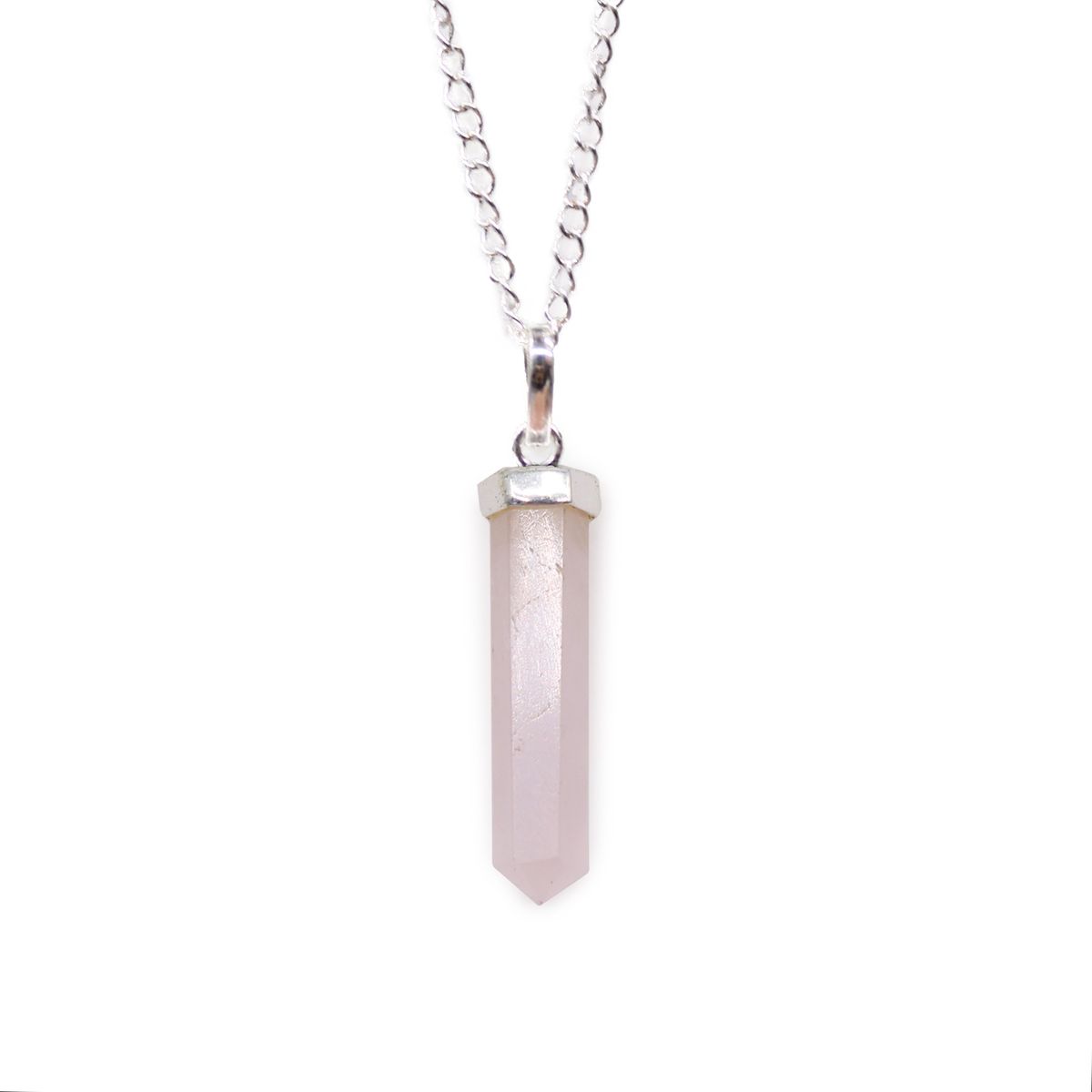 Gemstone Classic Point Pendant – Rose Quartz