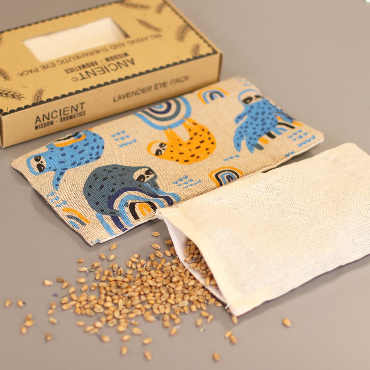 Lavender Cotton & Juco Eye Pillow in Gift Box – Lazy Sloth