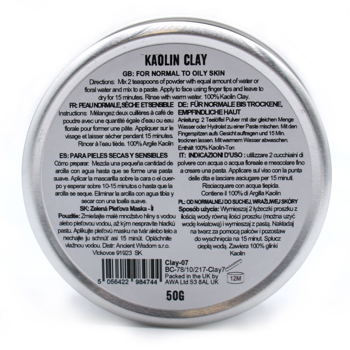 Kaolin Clay – 50g