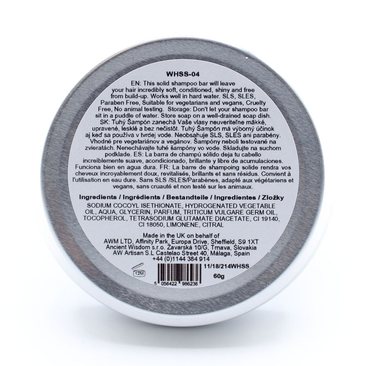Wild Hare Solid Shampoo – Tutti Frutti, 60g