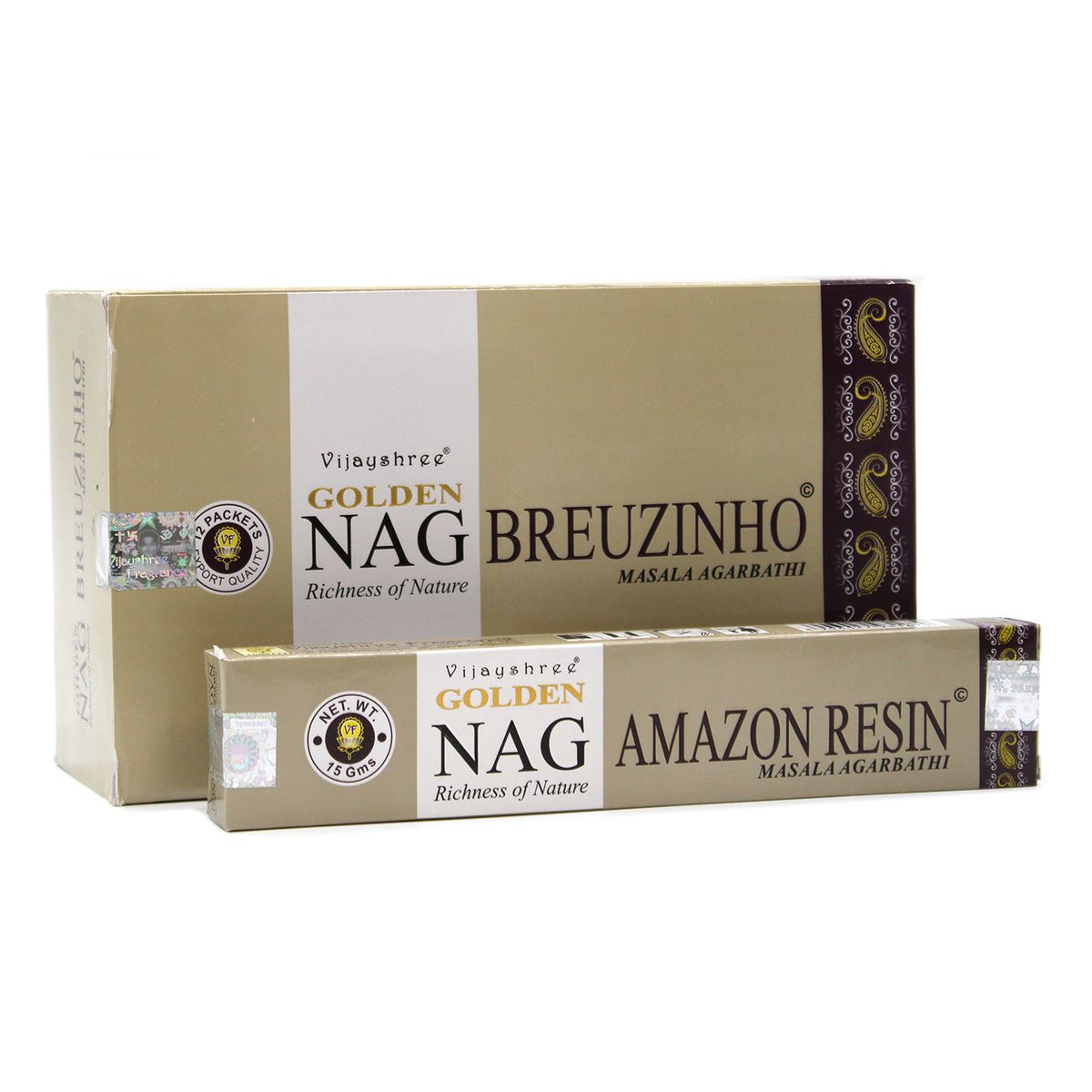 Golden Nag Incense Sticks – Breuzinho, 15g