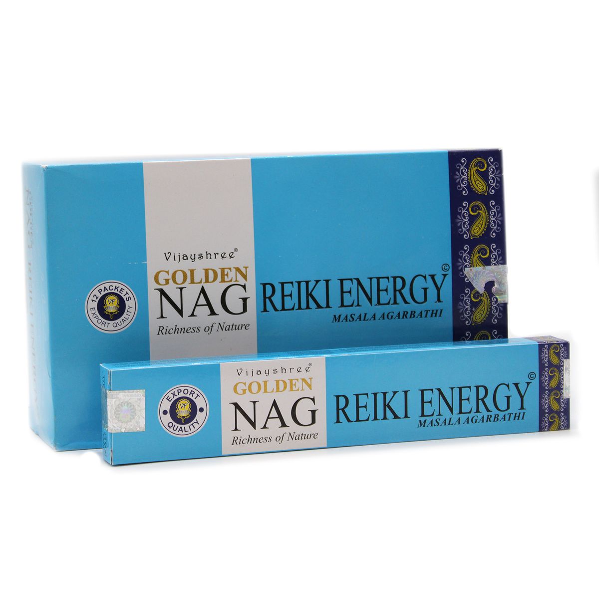 Golden Nag Incense Sticks – Reiki Energy, 15g