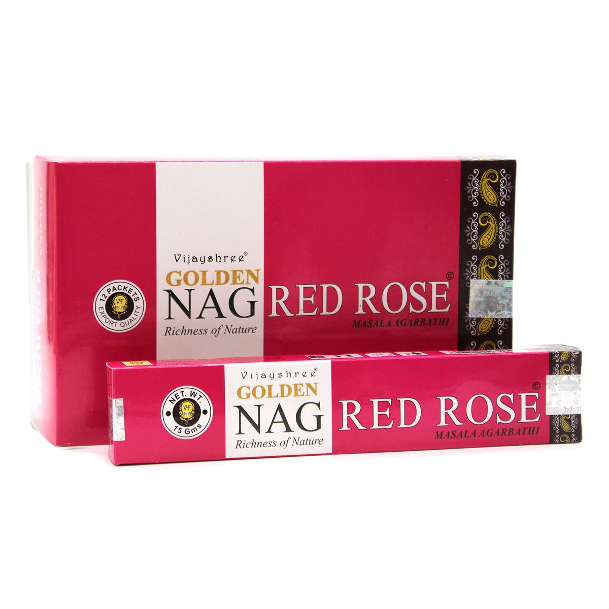 Golden Nag Incense Sticks – Red Rose, 15g
