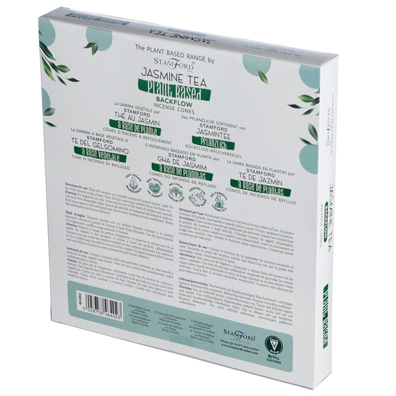 Plant-Based Backflow Incense Cones – Jasmine Tea
