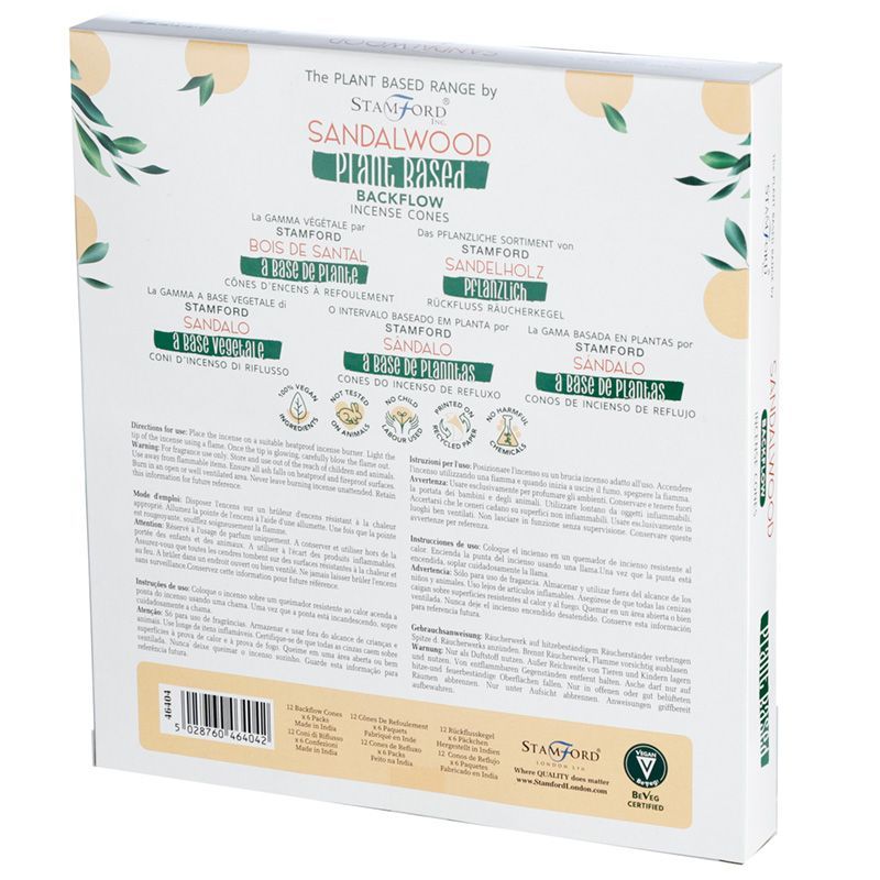 Plant-Based Backflow Incense Cones – Sandalwood