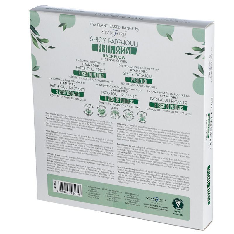 Plant-Based Backflow Incense Cones – Spicy Patchouli