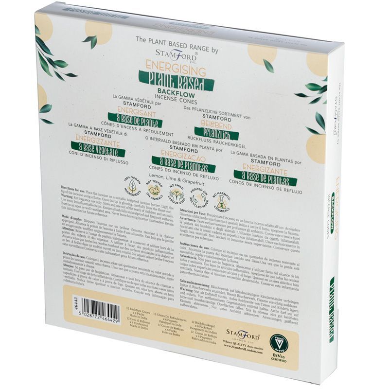 Plant-Based Backflow Incense Cones – Energising