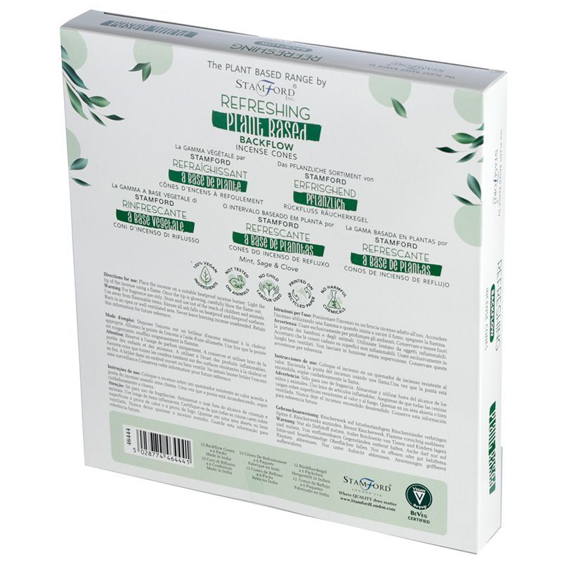 Plant-Based Backflow Incense Cones – Refreshing