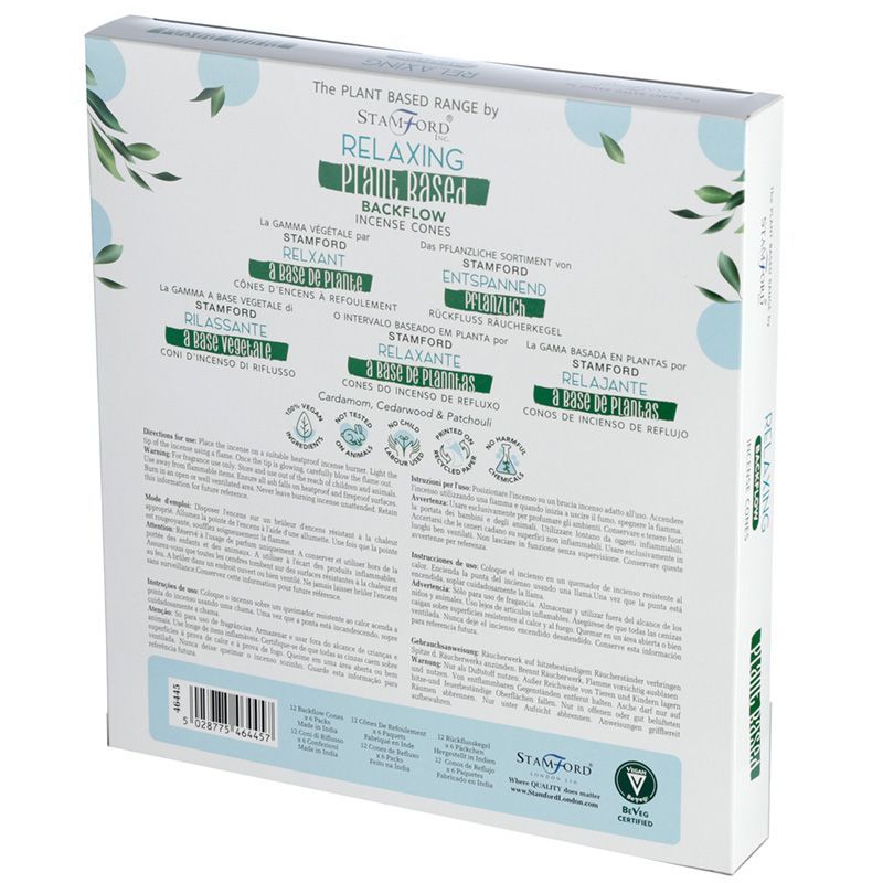 Plant-Based Backflow Incense Cones – Relaxing