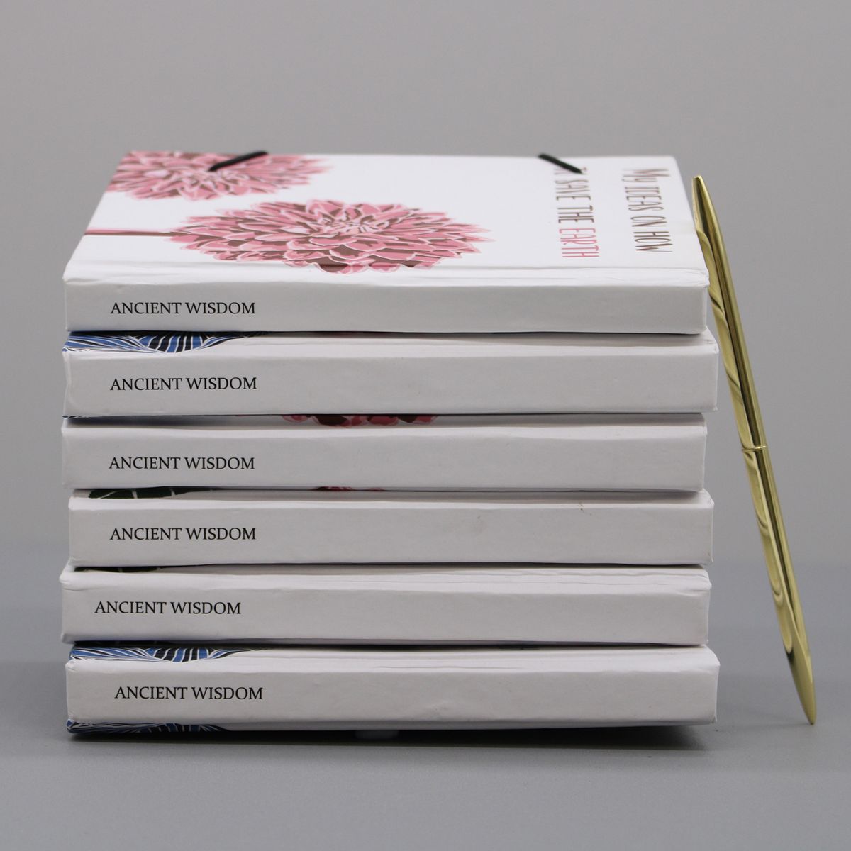 Notebook with Strap – Flowers in the Same Garden