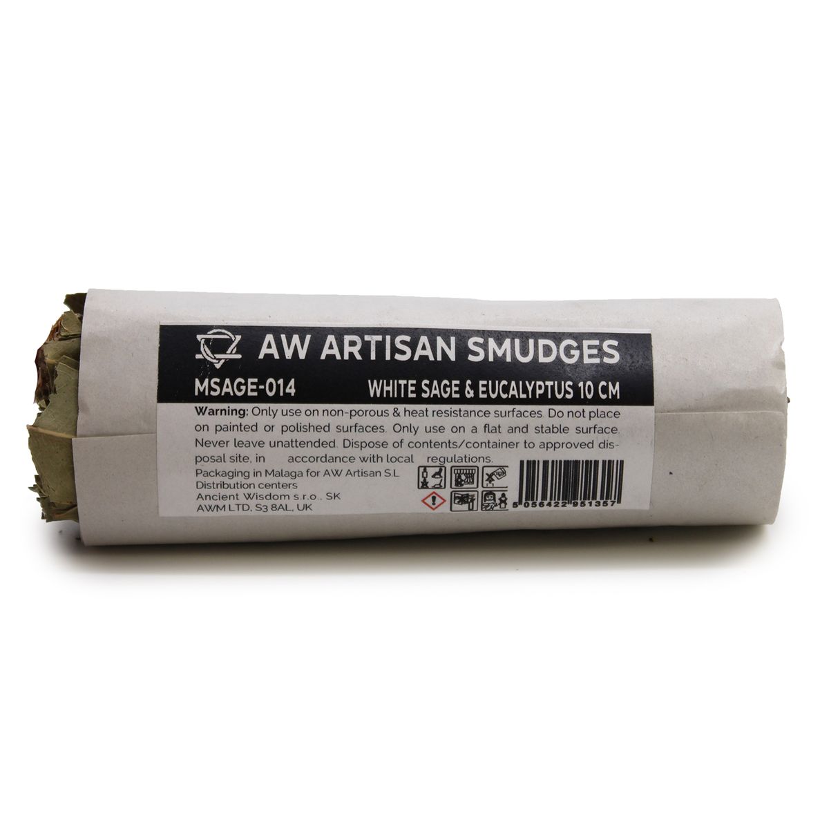 Smudge Stick – White Sage & Eucalyptus, 10cm