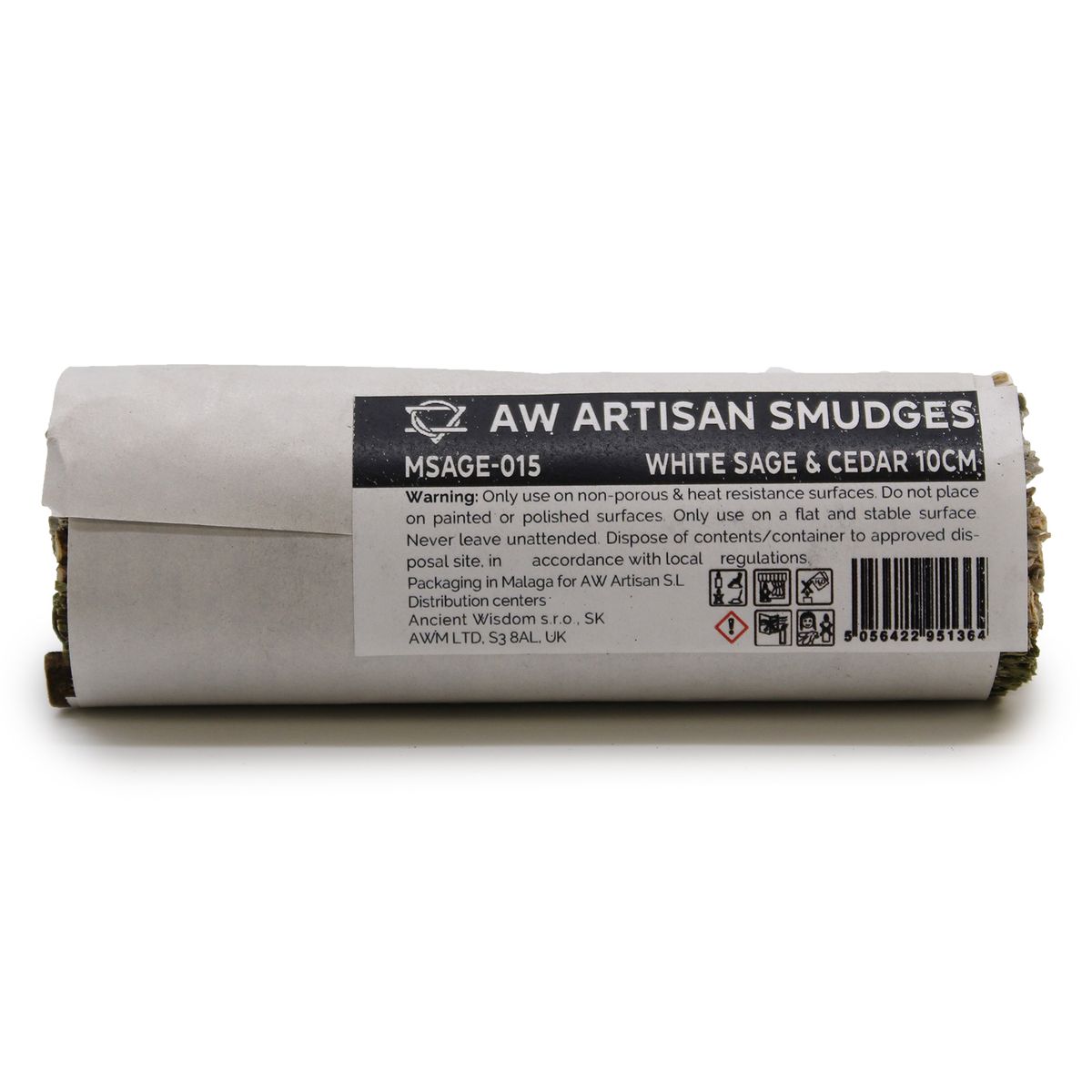 Smudge Stick – White Sage & Cedar, 10cm
