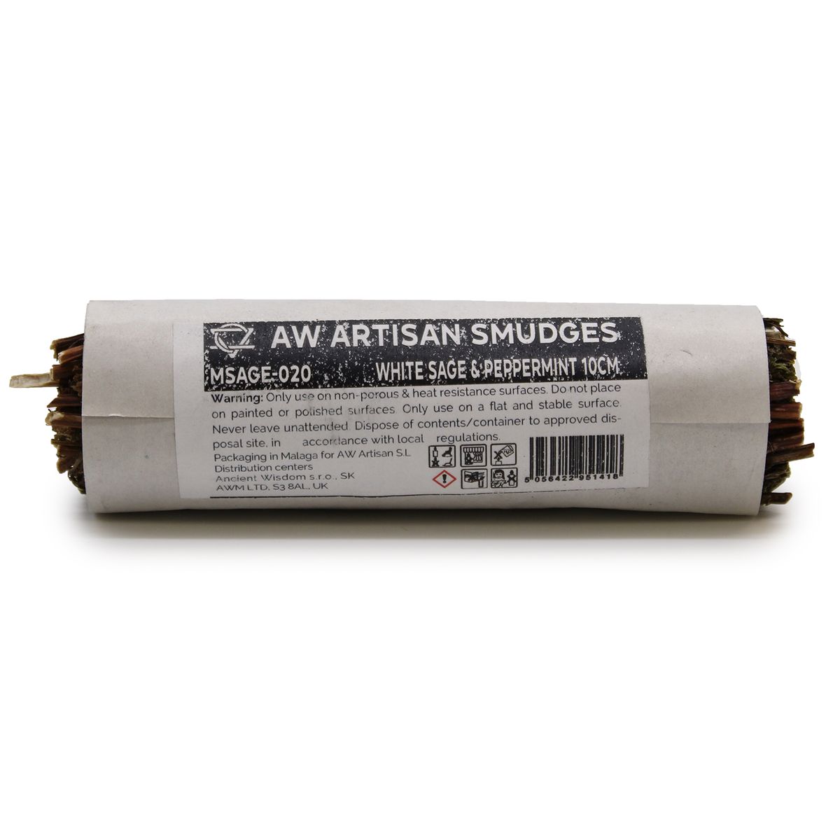 Smudge Stick – White Sage & Peppermint, 10cm