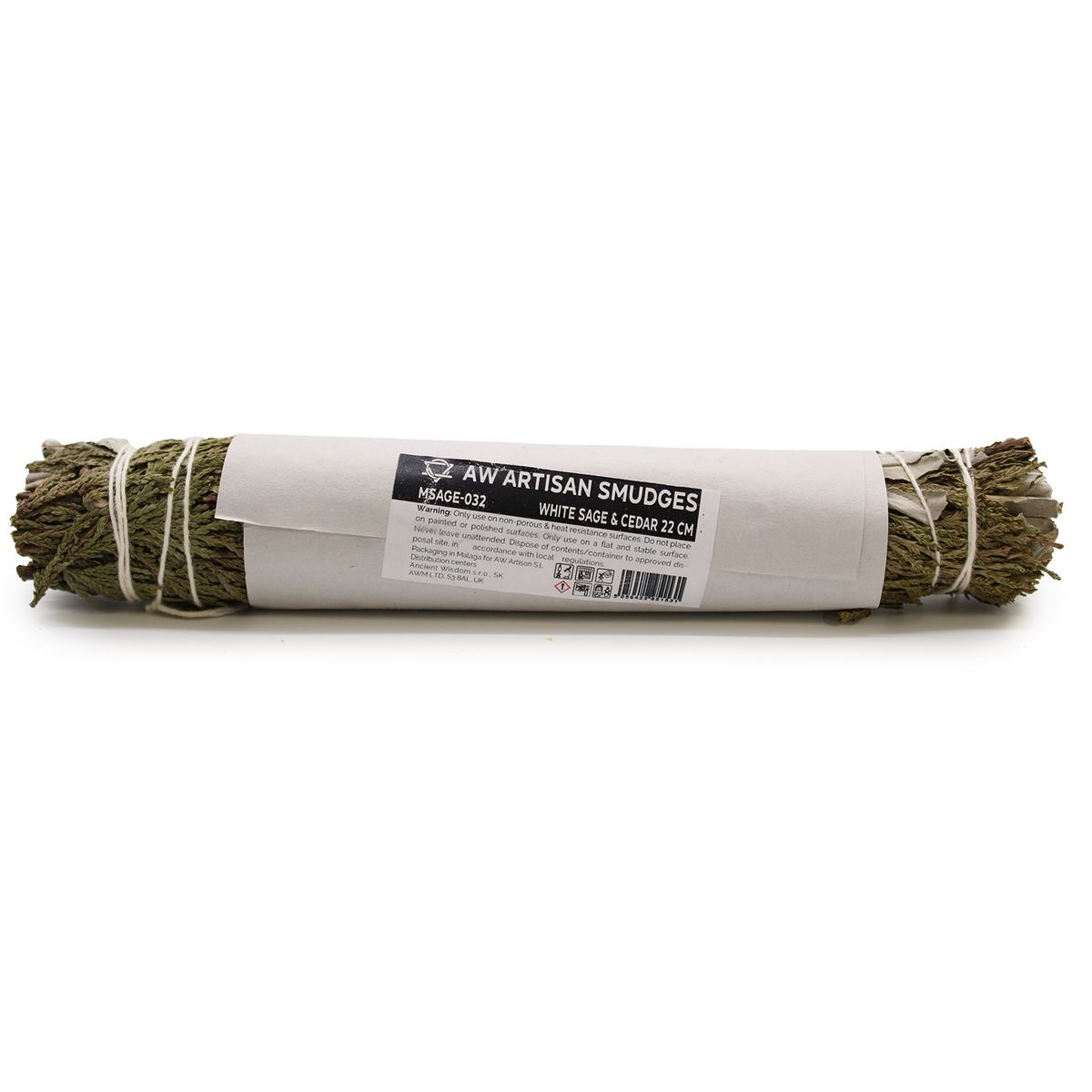 Smudge Stick – White Sage & Cedar, 22cm