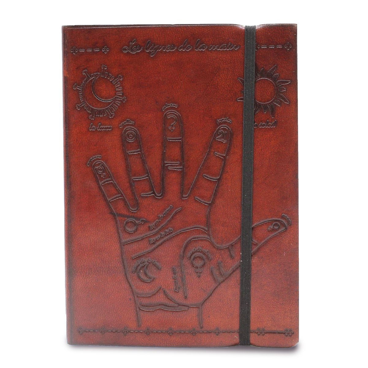 Small Leather Notebook with Strap – Palmistry