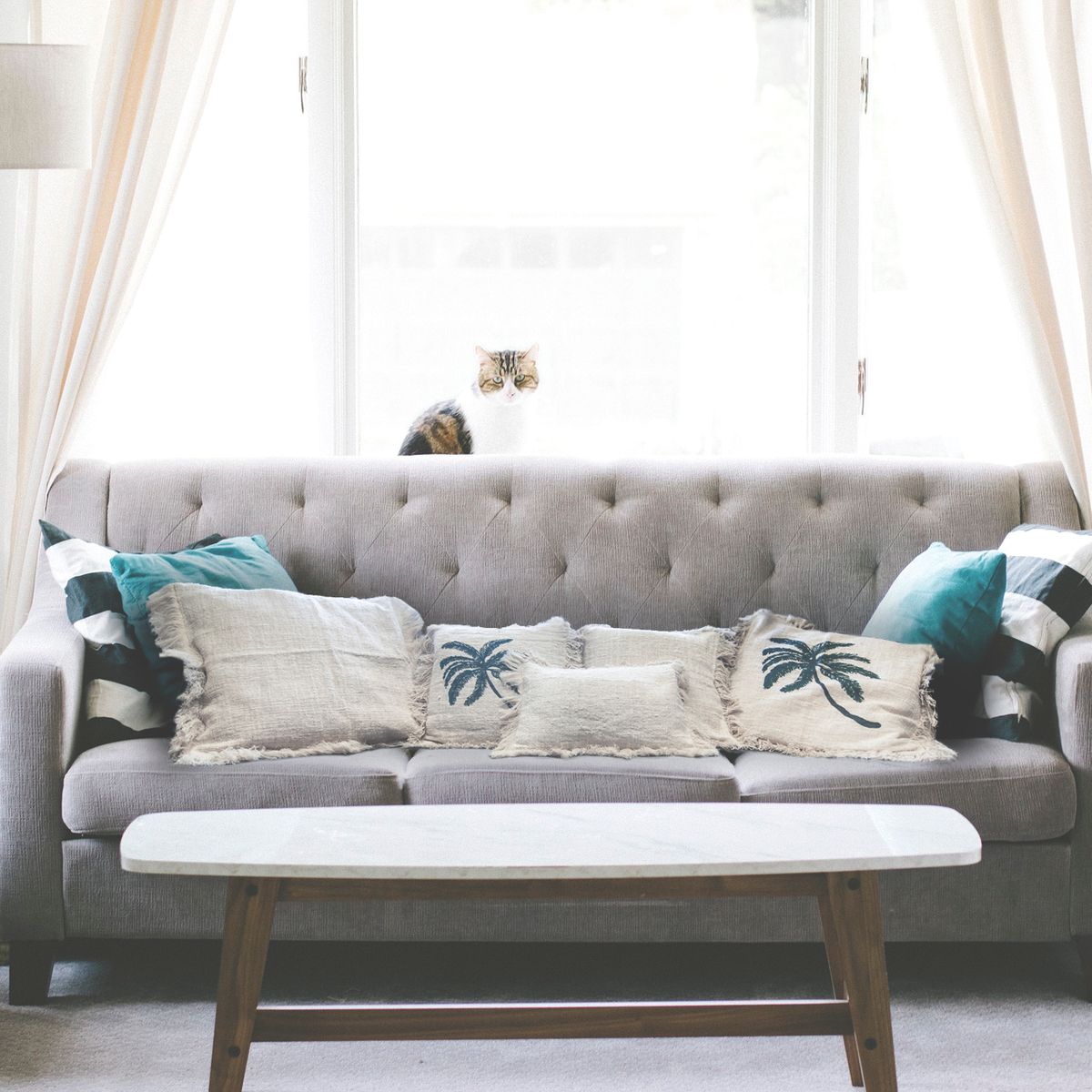 Linen Cushion Cover with Fringe – 45 x 45cm