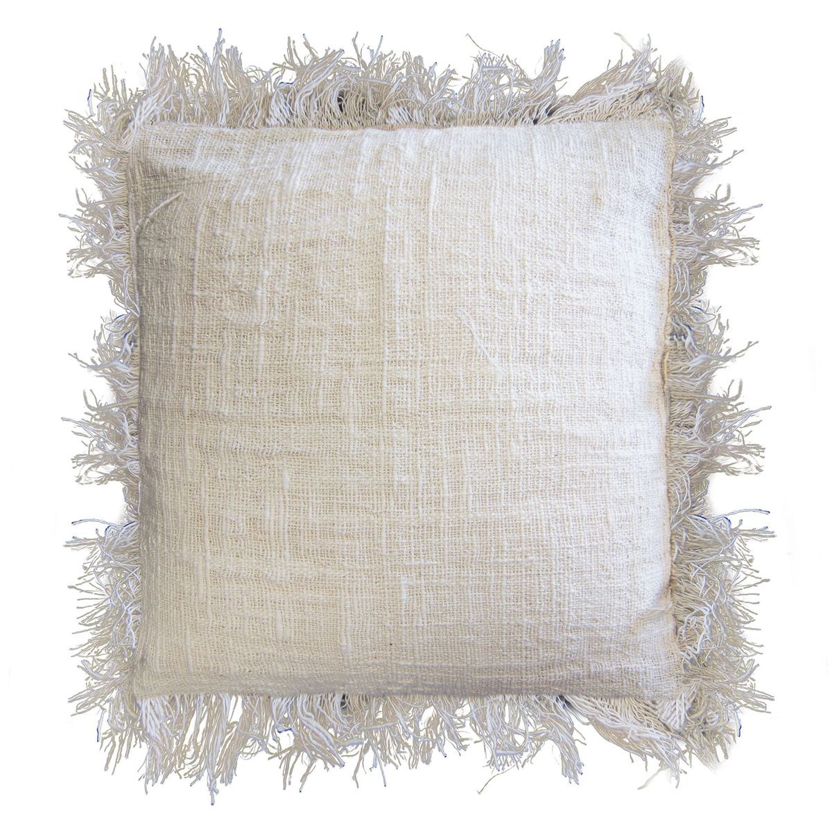 Linen Cushion Cover with Fringe – 60 x 60cm