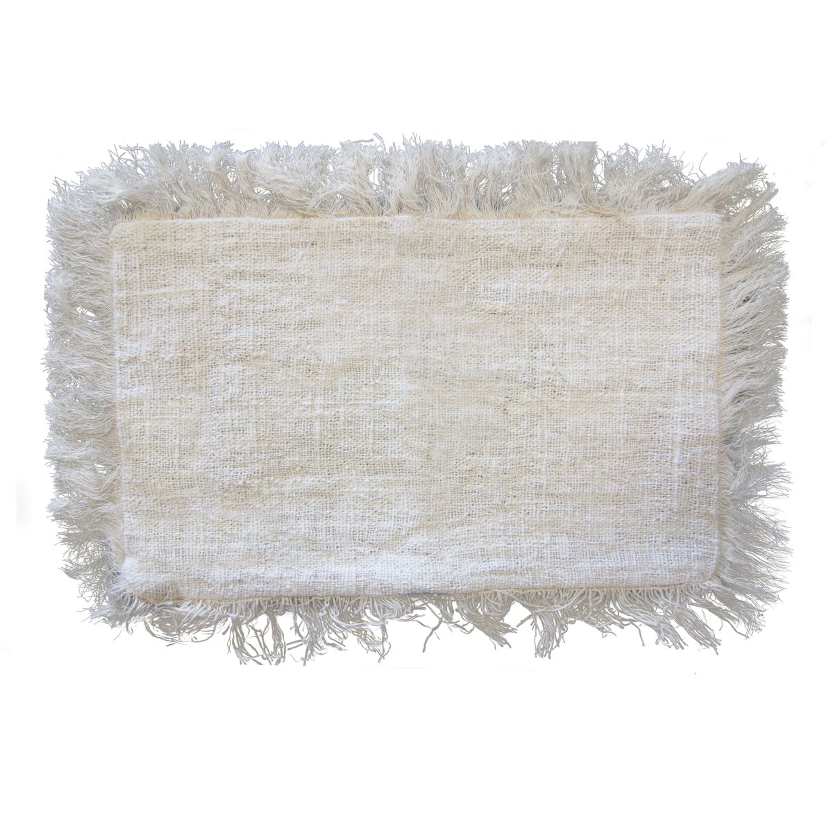 Linen Cushion Cover with Fringe – 30 x 50cm