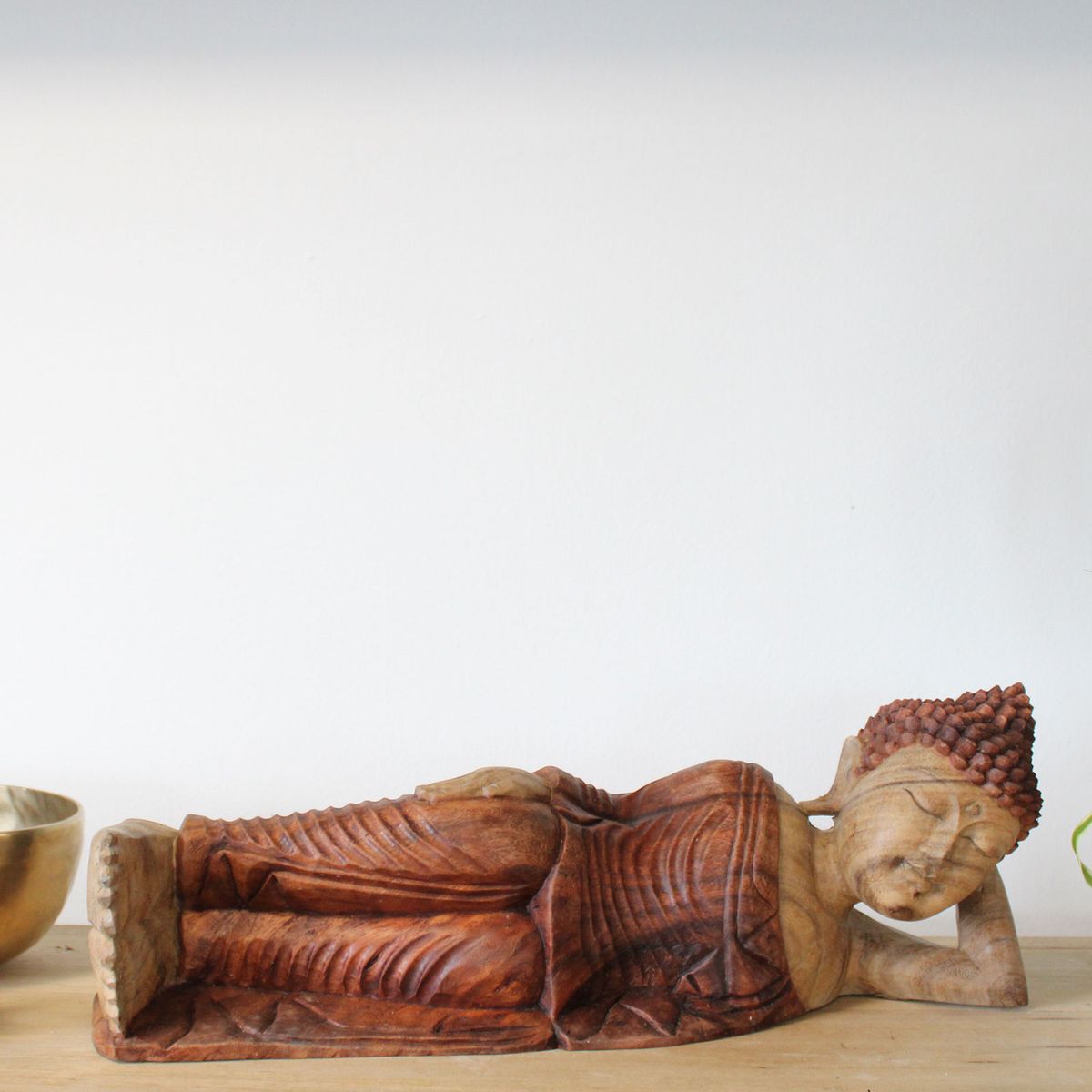 Hand-Carved Sleeping Buddha – 50cm