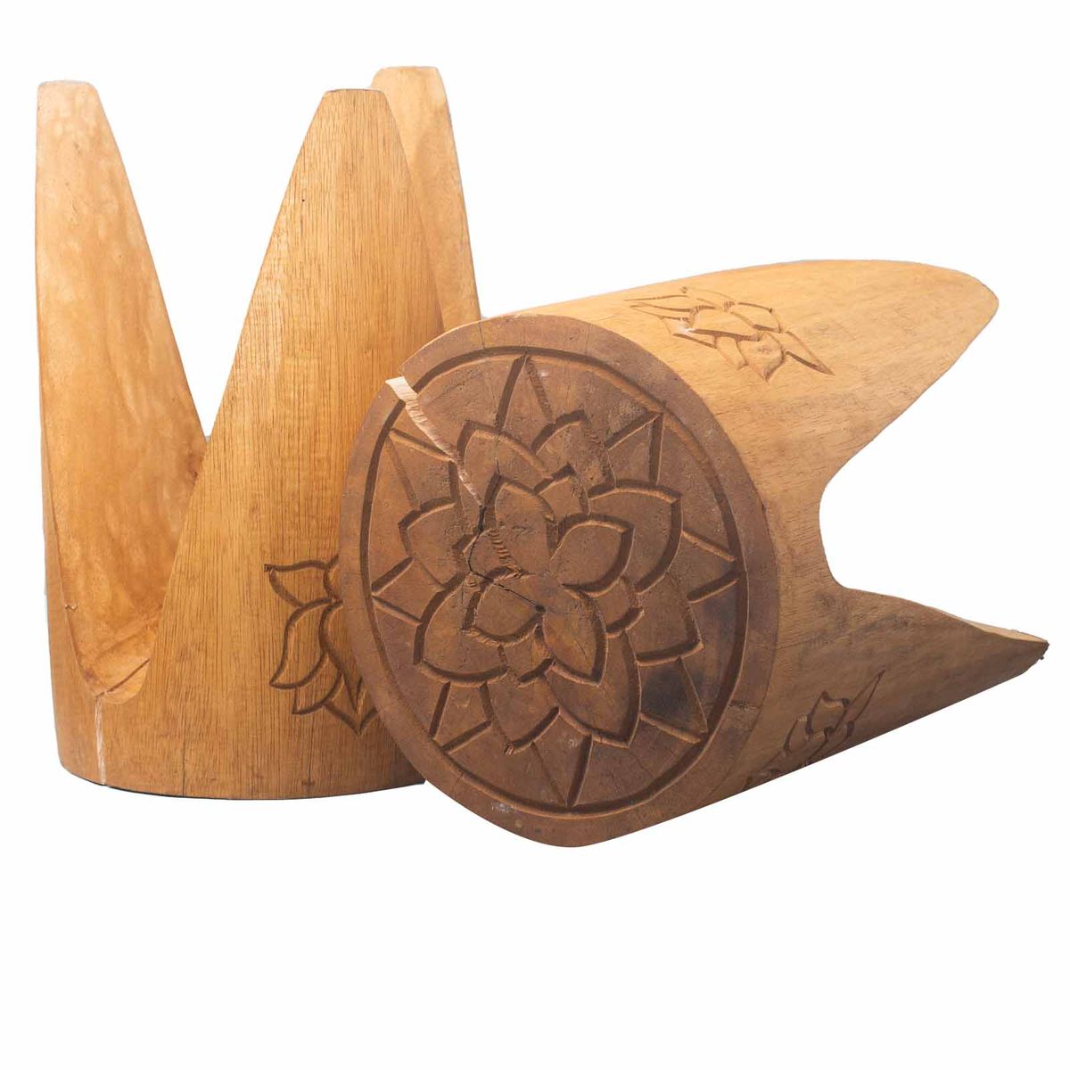 Interlocking Wooden Table & Stool Set of 2 – Natural