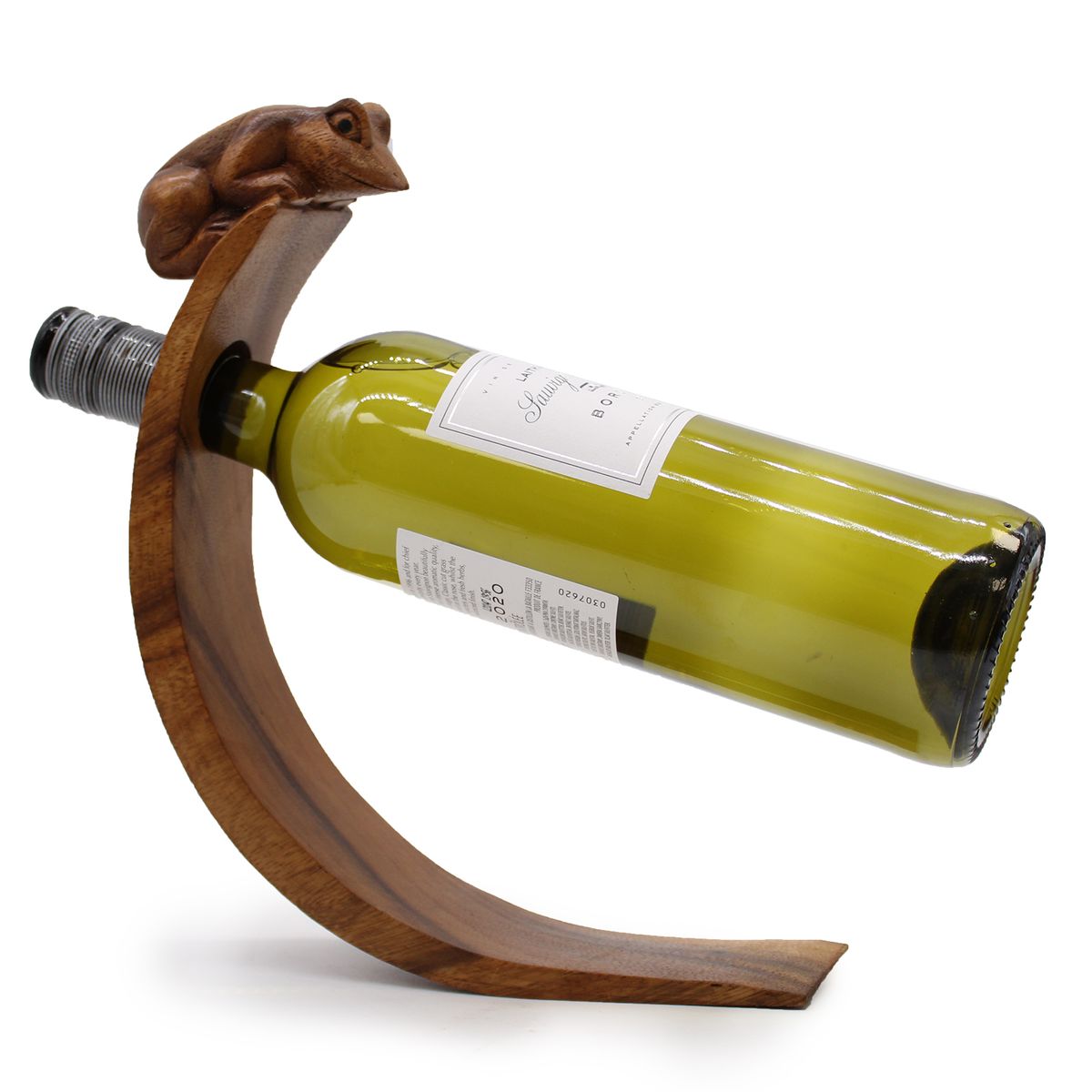 Balancing Wine Bottle Holder – Frog