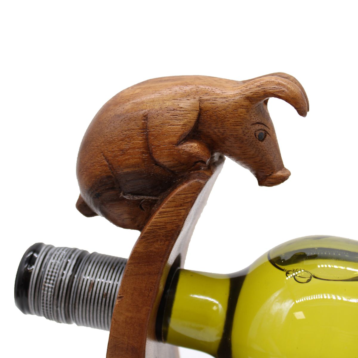 Balancing Wine Bottle Holder – Pig
