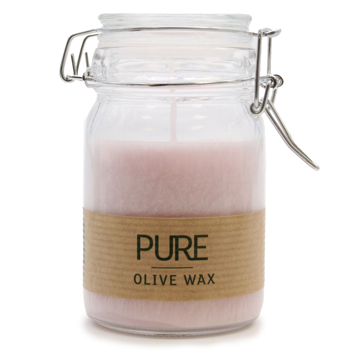Pure Olive Wax Jar Candle – Antique Rose, 120x70mm