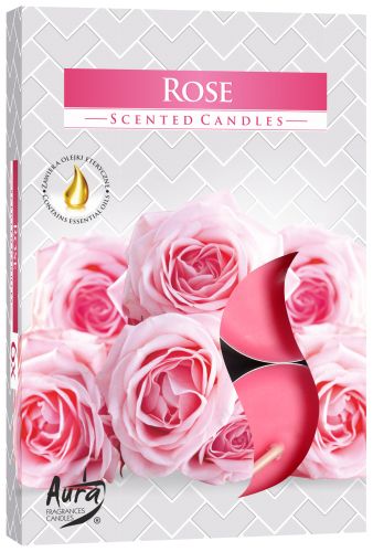 Scented Tealights – Rose, Set of 6