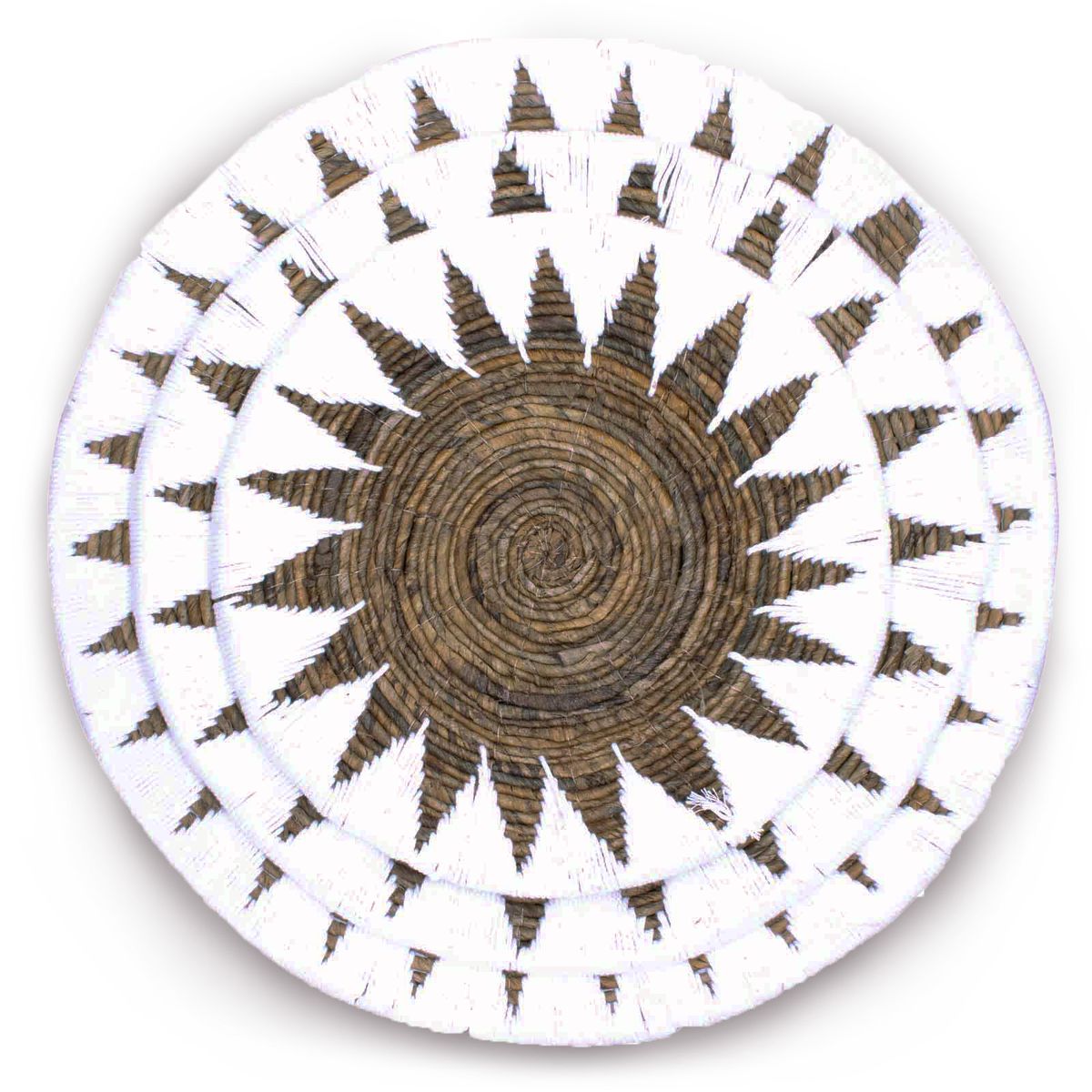 Seagrass Bowl Wall Art – Cream, Set of 3