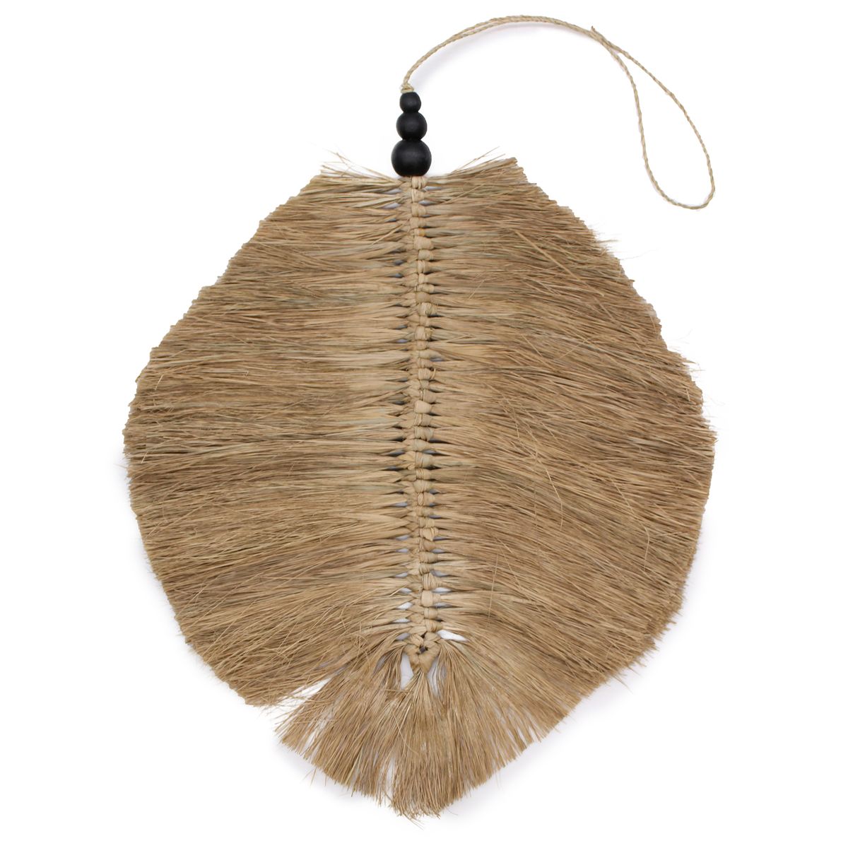 Hanging Raffia Leaf – 35cm