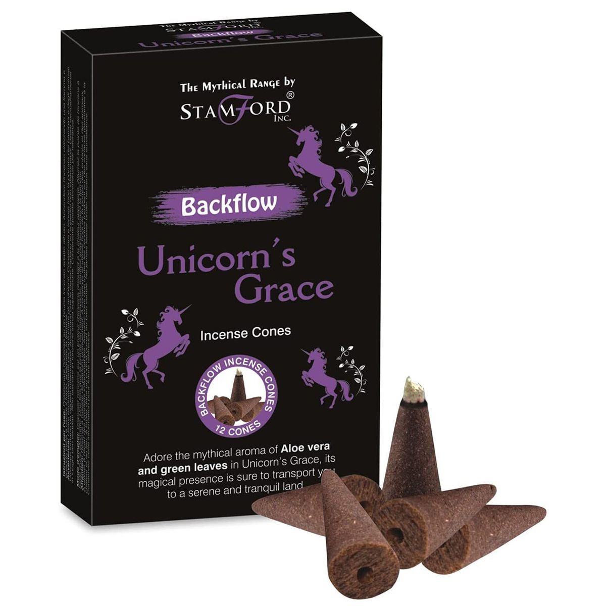 Stamford Mythical Backflow Incense Cones – Unicorn Grace