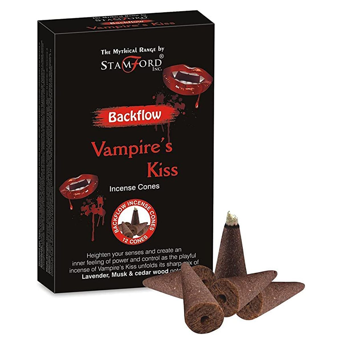Stamford Mythical Backflow Incense Cones – Vampire Kiss