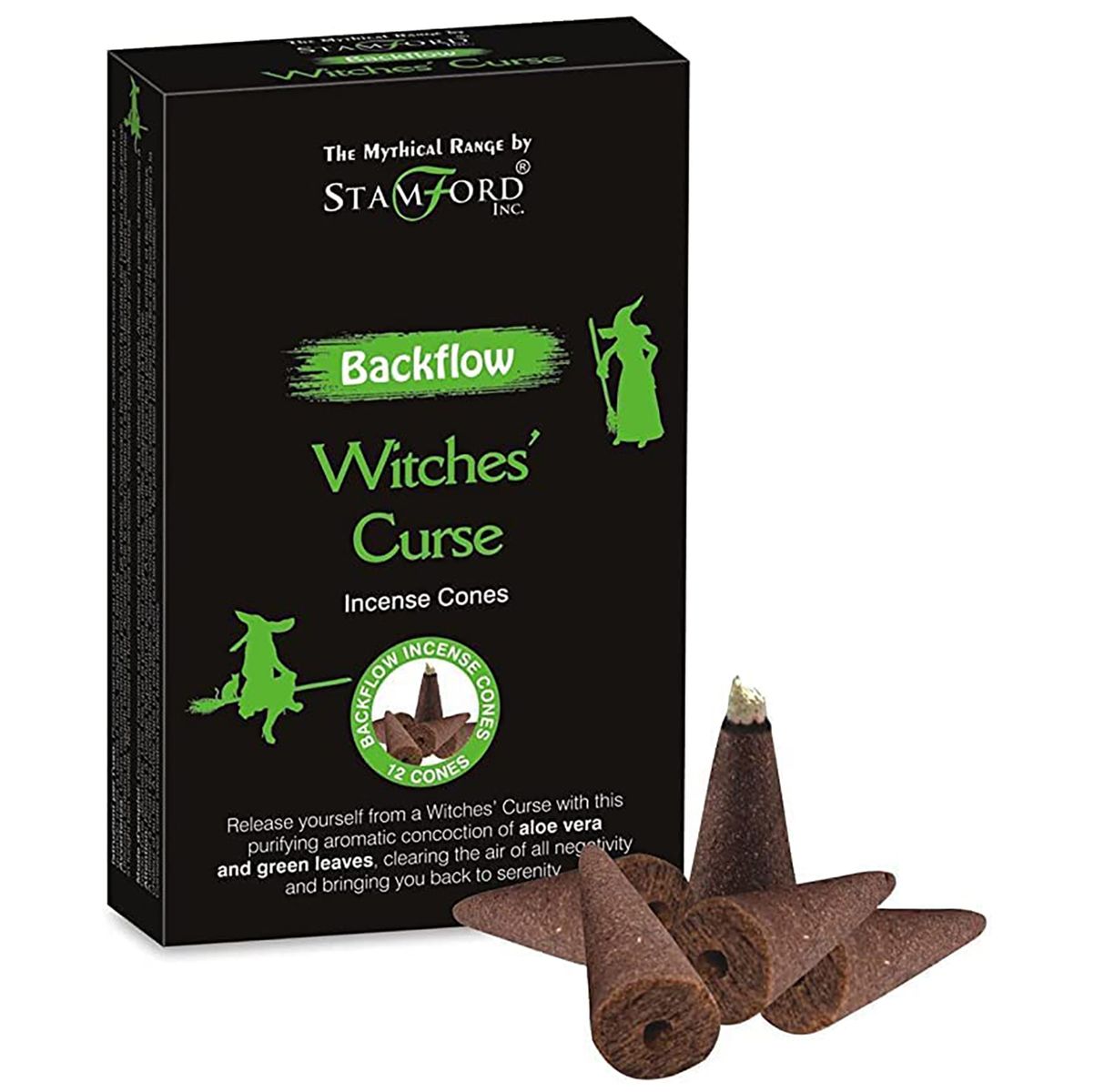 Stamford Mythical Backflow Incense Cones – Witch Curse