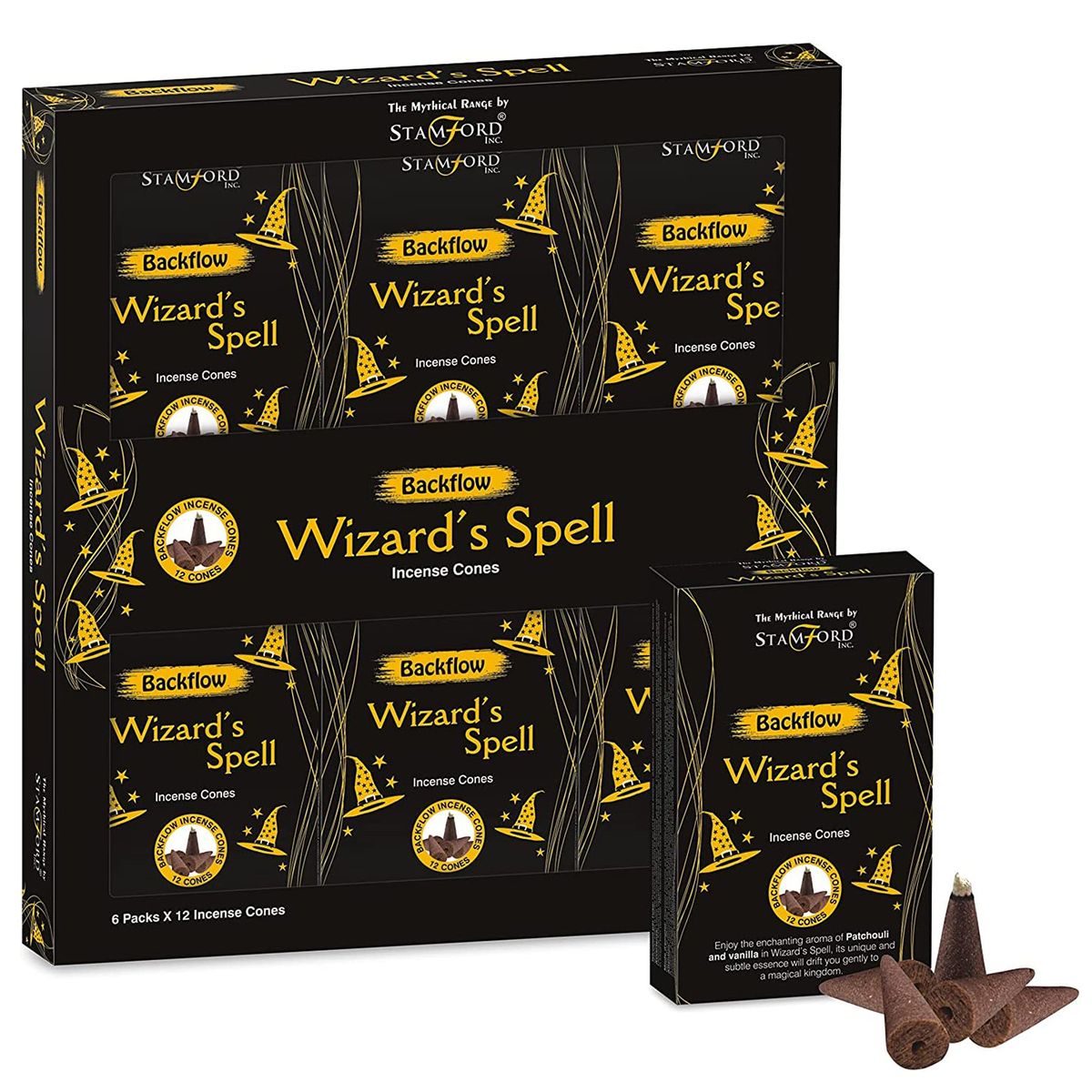 Stamford Mythical Backflow Incense Cones – Wizard Spell