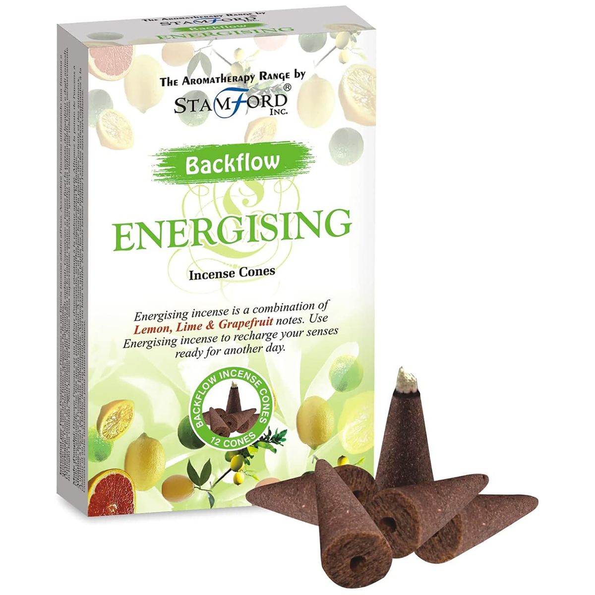 Aromatherapy Backflow Incense Cones – Energising