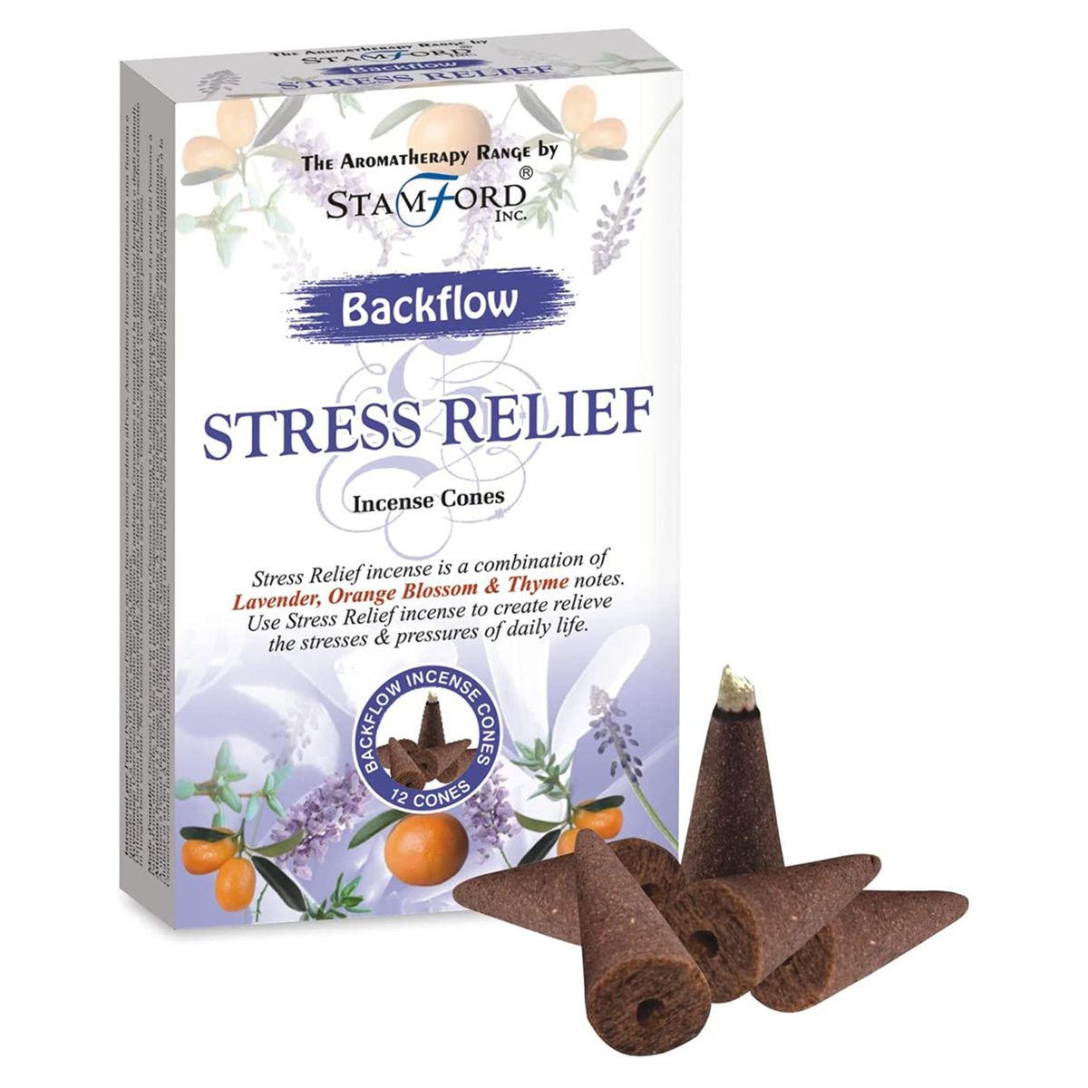Aromatherapy Backflow Incense Cones – Stress Release