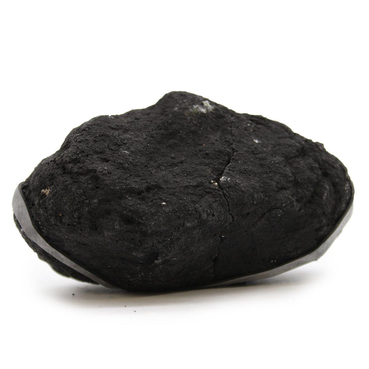 Coloured Calcite Geode in Black Rock – Yellow