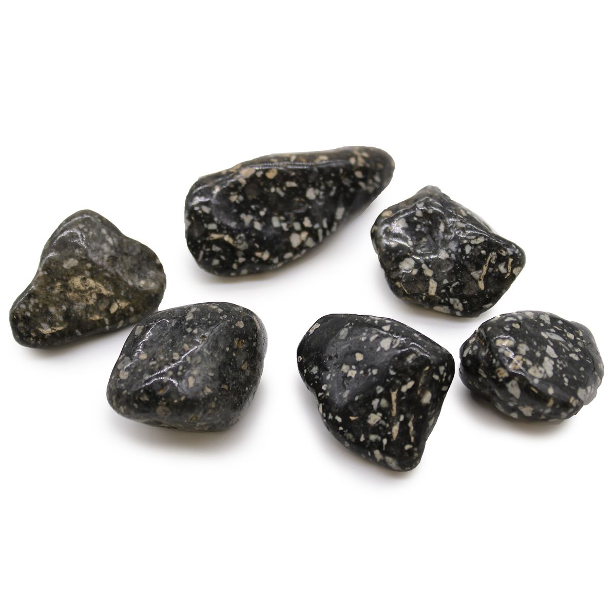 Large African Tumble Stones – Guinea Fowl Jasper
