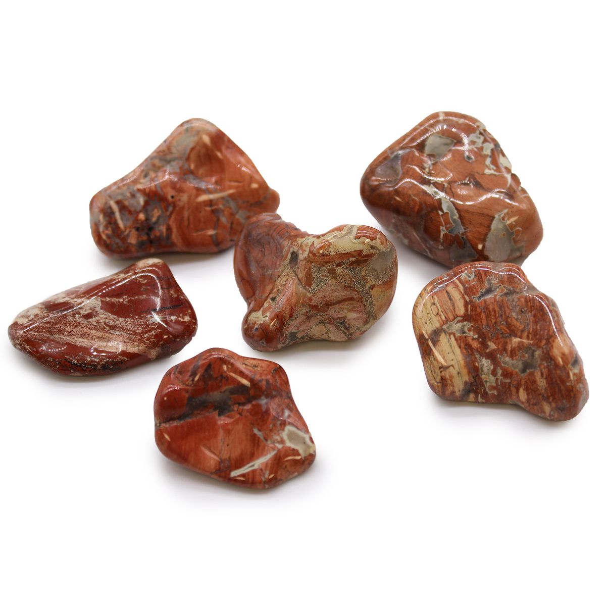 Large African Tumble Stones – Brecciated Light Jasper