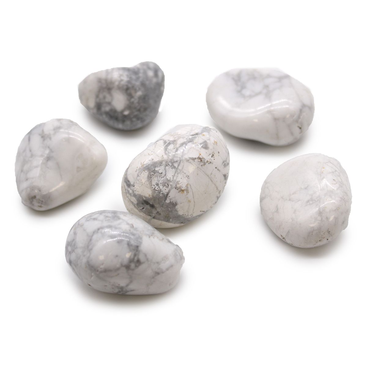 Large African Tumble Stones – White Howlite Magnesite