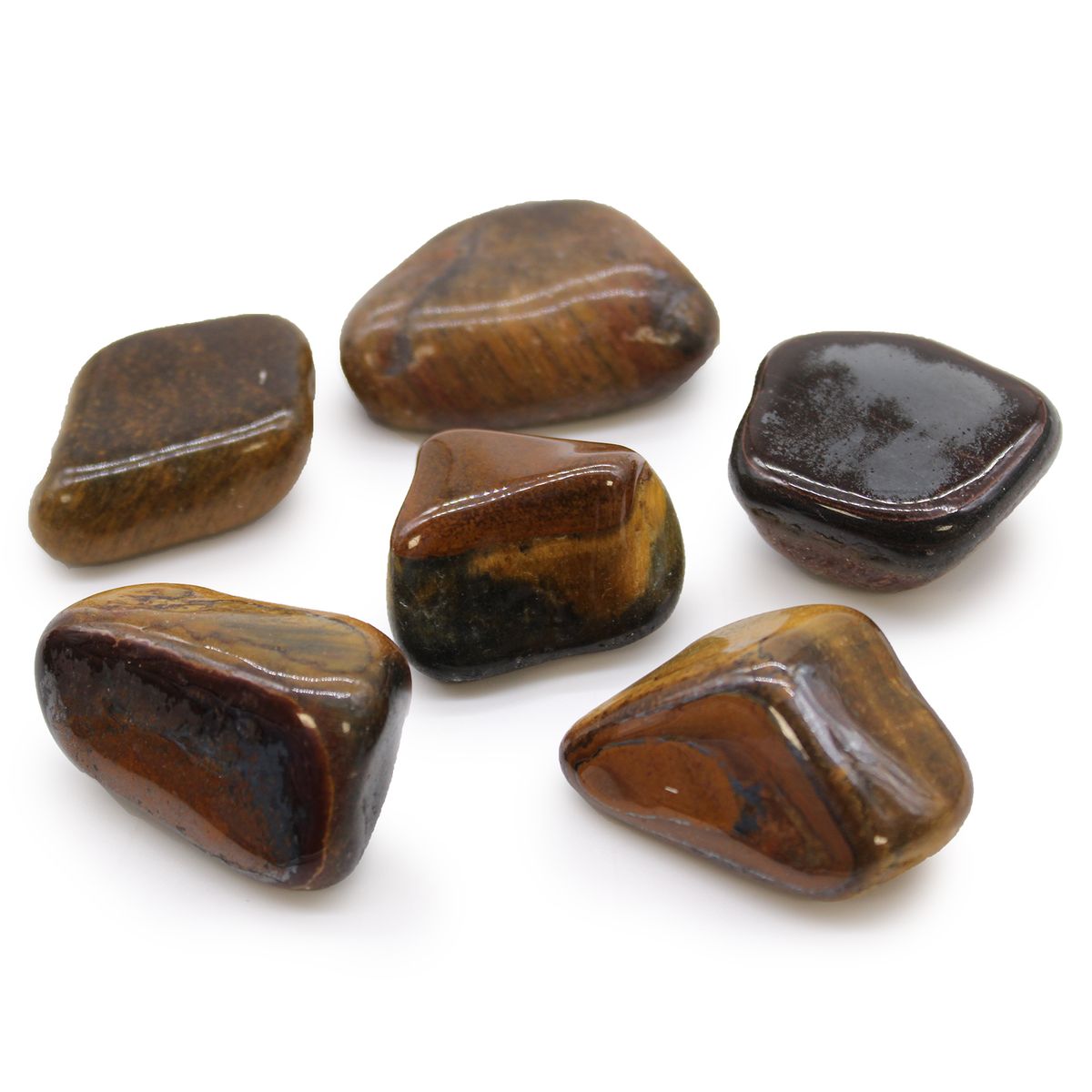 Large African Tumble Stones – Variegated Tiger's Eye
