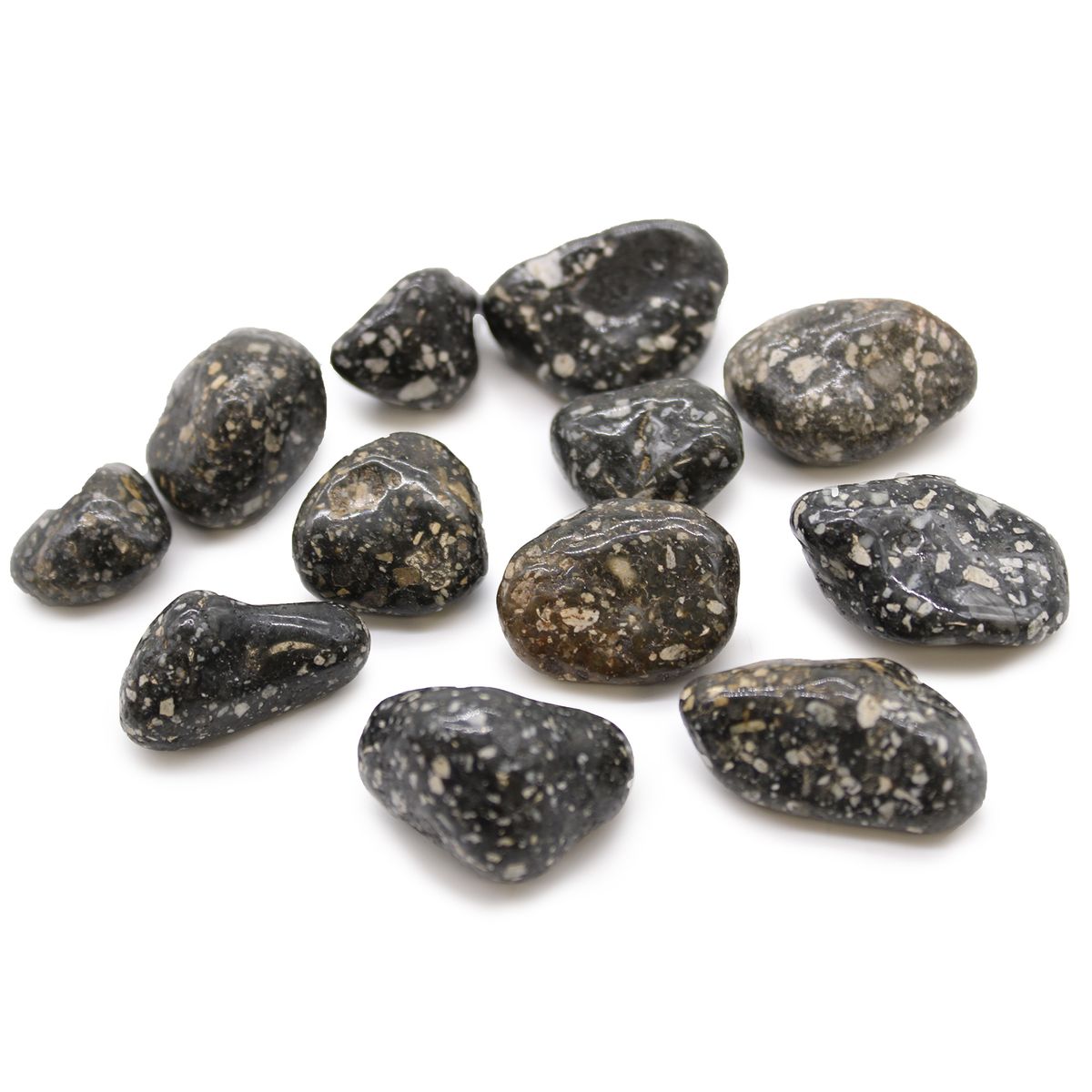 Guinea Fowl Jasper African Tumble Stones – Medium