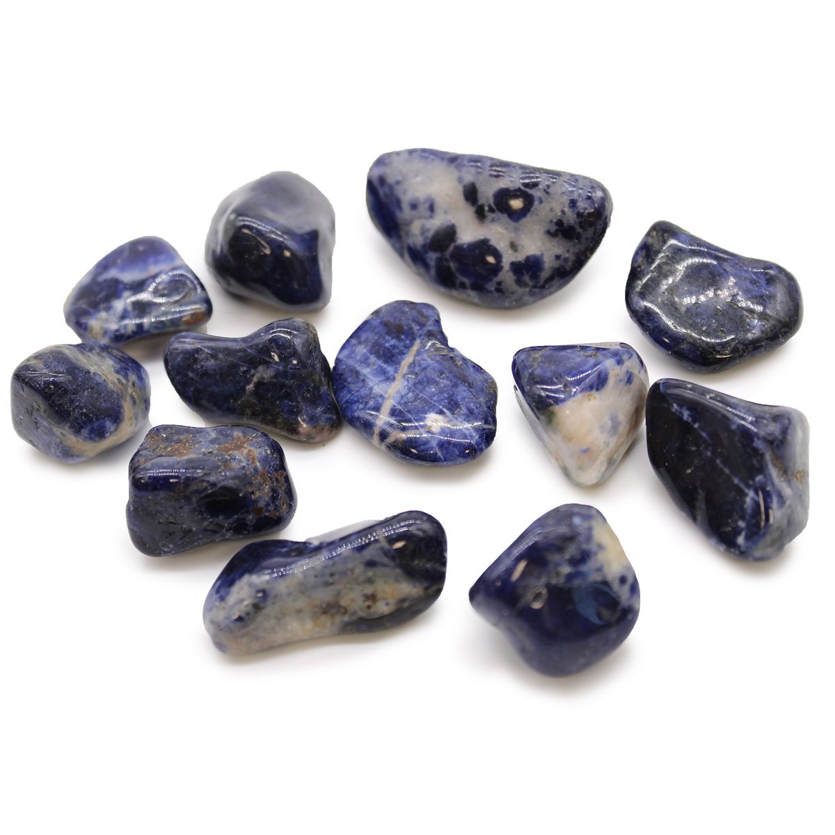 Pure Blue Sodalite African Tumble Stones – Medium