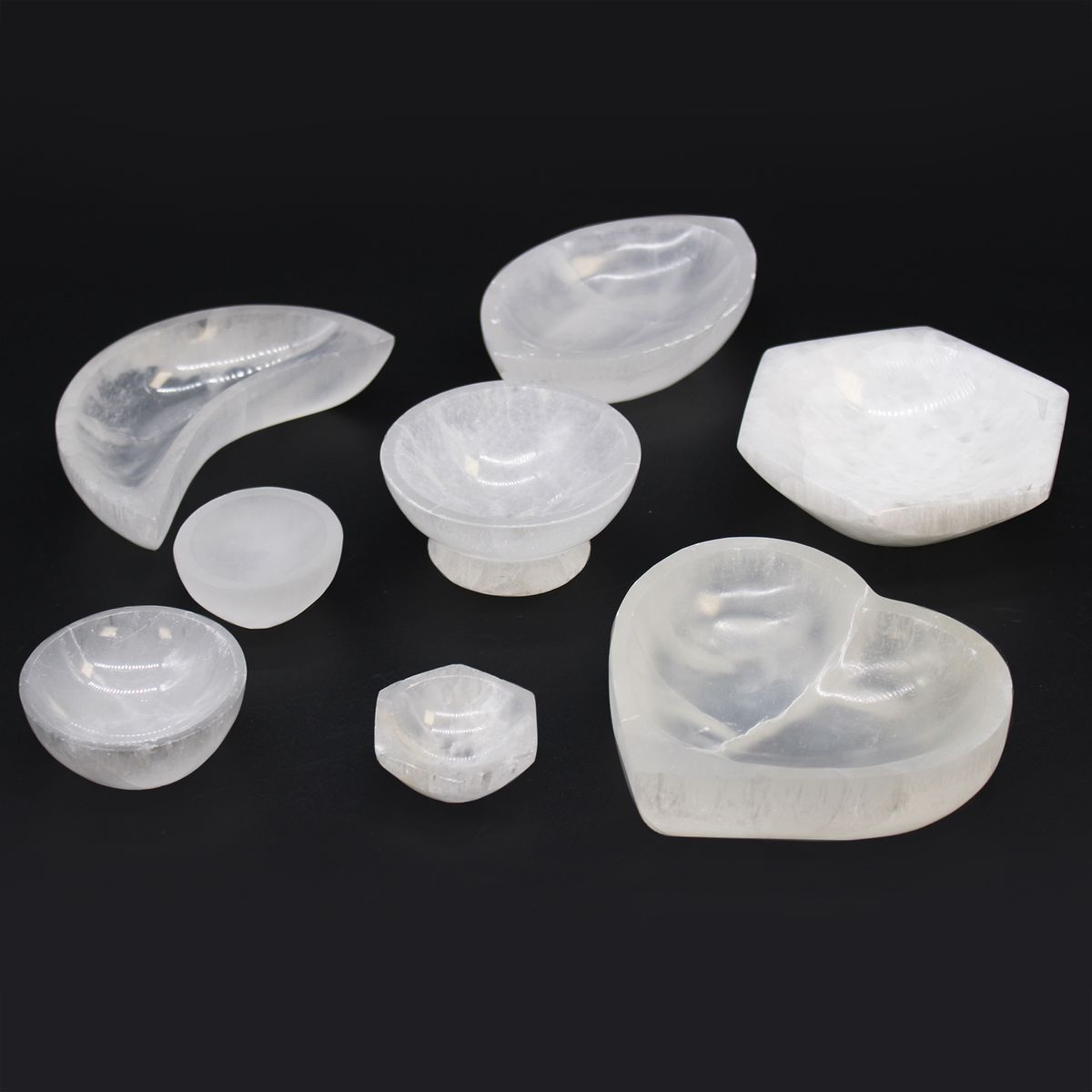 Selenite Round Bowl – 10cm