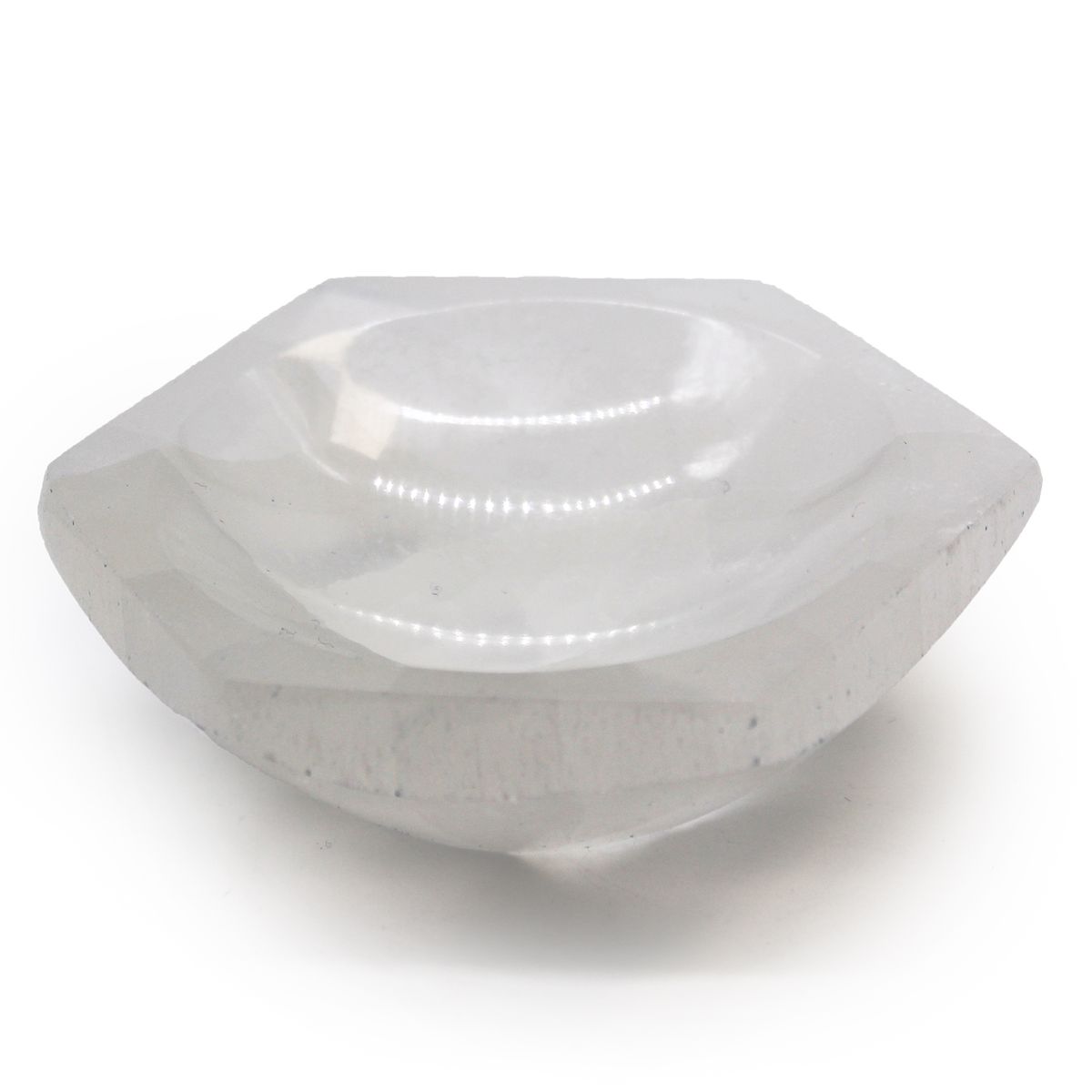 Selenite Hex Bowl – 10cm